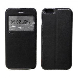 RR iphone 6 Plus Leather Case Black