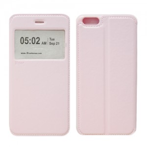 RR iphone 6 Plus Leather Case Light Pink