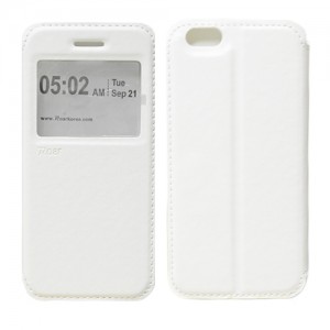 RR iphone 6 Leather Case White