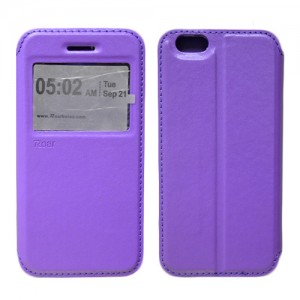 RR iphone 6 Leather Case Purple