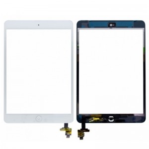 ipad mini/mini 2 Digitizer Touch Screen with IC Chip home button assembly(White)