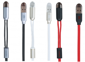 Remax Binary Magnetic Twin interface High Speed Micro and Apple Lightning 2 in 1 Cable(1000mm)