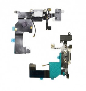 iPhone 5 Charger Connector with Earphone Jack & Microphone Flex Cable