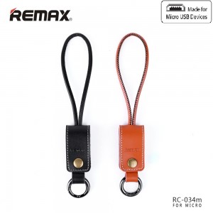 Remax Leather Lanyard Key Ring High Speed Micro USB Cable