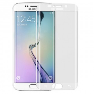 Samsung S6 Edge Tempered Glass White